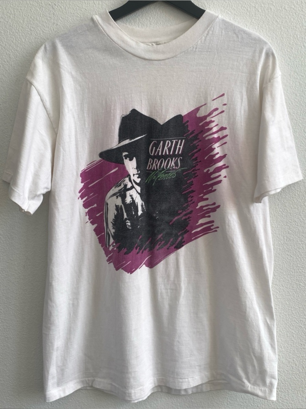 Vintage Garth Brooks Tour T Shirt No Fences '90s Single Stitch Country Music XL
